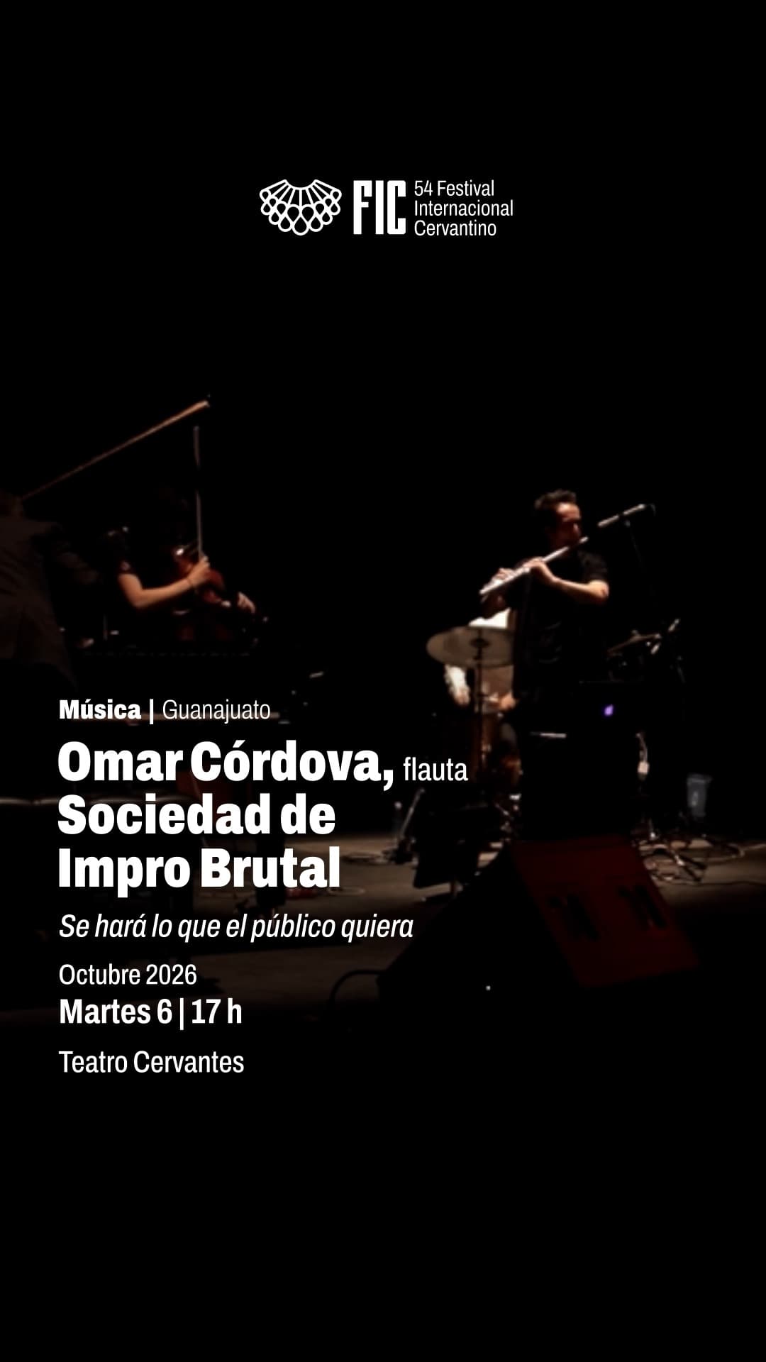 Omar Córdova, flauta - Sociedad de Impro Brutal